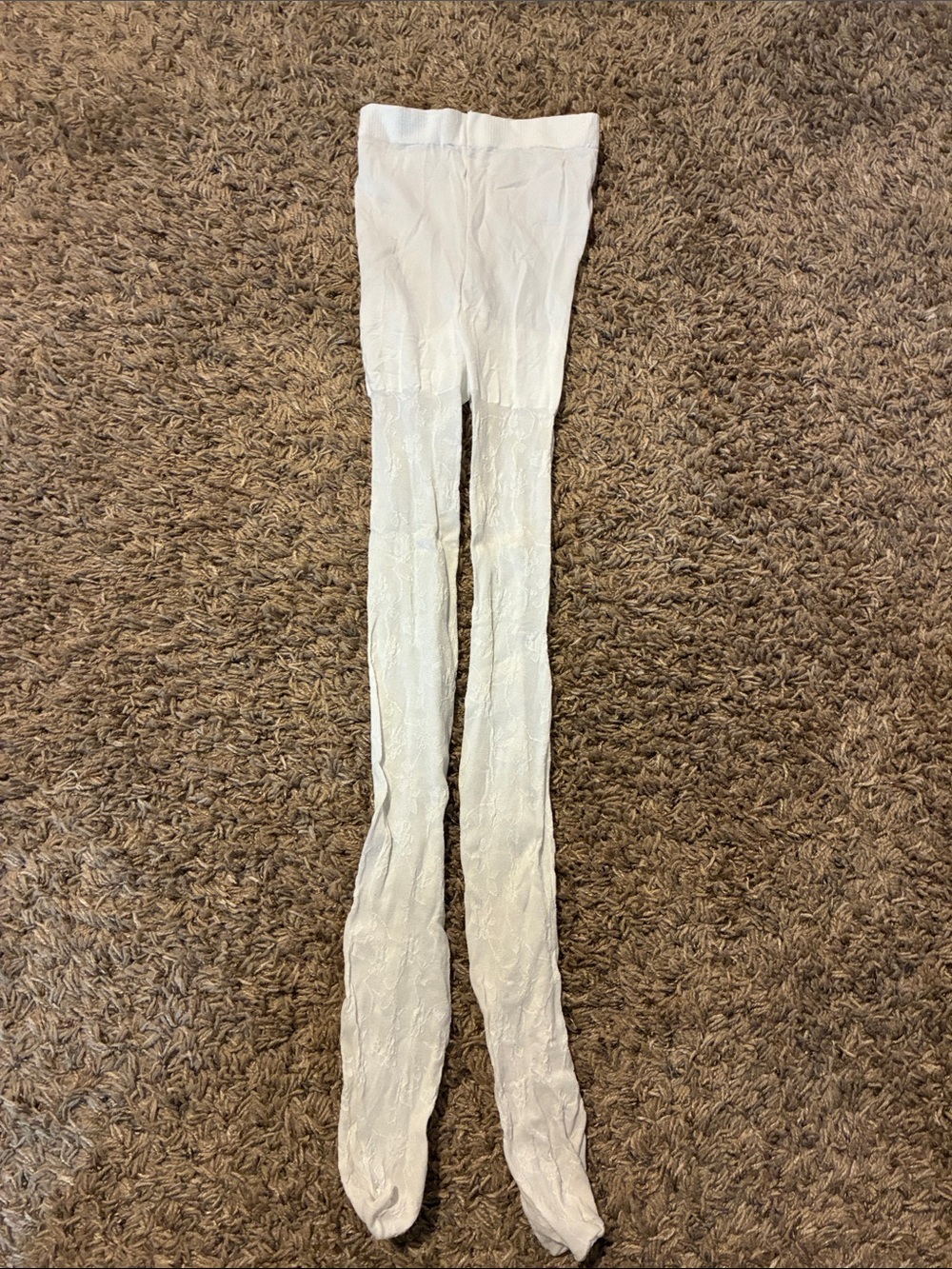 Girls White Tights